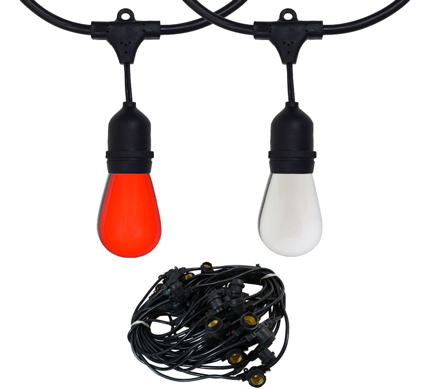 21' 48' 100' Commercial Grade Linear Light String Strands Commercial & Festival Indoor