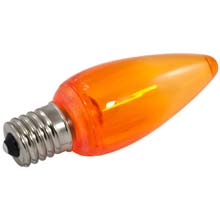 Orange LED C9 Linear Light Strand Bulbs