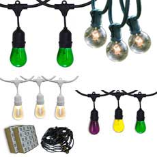 String Light Kits - Indoor / Outdoor - Light Bulbs Included