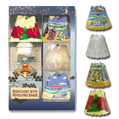 Coastal Lamp Shades on Beach Bum Revolving Spin Shade Night Light Gift Set   Revolving