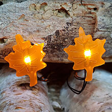 Autumn Leaves LED Micro String Lights - Battery Operated