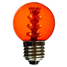 Amber LED G50 Designer Globe Light Bulb