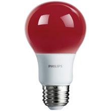 Red LED A19 Medium Base Light Bulb