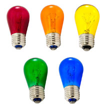 Multi Color Medium Base Light Bulbs