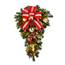 Baracana Holiday Decor 36 in. Pre-Decorated Greenery Sprays - Red and Gold SPR-036-RDGLD