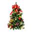 Pre-Decorated Tree, Red and Gold w/ Warm White LED Lights - 36