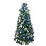 Pre-Decorated Tree, Blue and Silver w/ Cool White LED - 7.5' TREE-075-BLSLV-SS