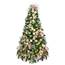 Pre-Decorated Tree, Gold, Silver and Champagne w/ WW LED Lights - 7.5' TREE-075-GSC-SS