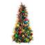 Pre-Decorated Tree, Multi w/ Warm White LED Lights - 7.5' TREE-075-MULTI-SS