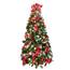 Pre-Decorated Tree, Red and Silver w/ LED Lights - 7.5' TREE-075-RDSLV-SS