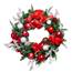 Pre-Decorated Wreath, Red and Silver w/ LED Minis - 36