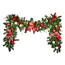 18x9 Pre-Decorated Garland, Red and Silver w/ LED Minis GAR18X9-RDSLV