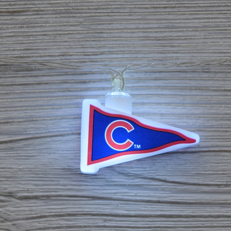 MLB Chicago Cubs LED Pennant Lights - Battery Operated