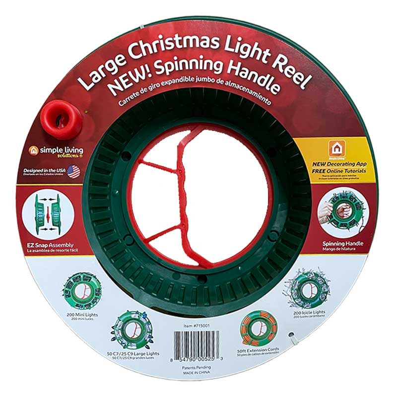 Simple Living Solutions Green Large Christmas Light Reel