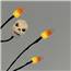 Skull and Candy Corn Halloween Tree - Battery Operated - 26