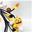 Halloween Garland with Pumpkins and Candy Corn - Battery Operated - 45