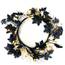 Lighted Halloween Wreath with Bats, Ghosts and Candy Corn - Battery Operated - 26