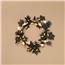 Halloween Wreath with Bats, Ghosts and Candy Corn - Battery Operated - 26