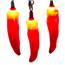 Red Chili Pepper Christmas String Lights - 10 Lights UL0027R