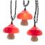 Mushroom String Lights with Green Wire - 10 Lights UL4377