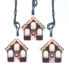 Gingerbread House String Lights - 10 Lights UL4379