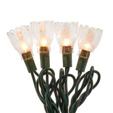 VintageClear Tulip Flower Lights - 35 Light Set UL4342C