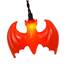 Halloween Purple & Orange Dangling Bats Icicle Lights - 25 Lights