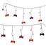 Halloween Purple & Orange Dangling Bats Icicle Lights - 25 Lights