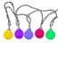 Multicolor LED Opaque G50 String Lights with White Wire - 10 Lights