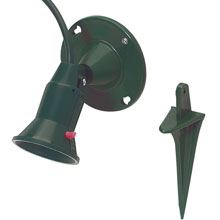 outdoor flood light with gfci outlet