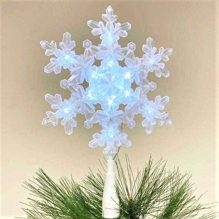 Alpine LED Snowflake Holiday Decoration 1 in. W. x 10 in. H. x 8 in. L.