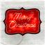 Red Merry Christmas Shimmer Wall Art  PD-193565