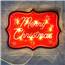 Red Merry Christmas Shimmer Wall Art