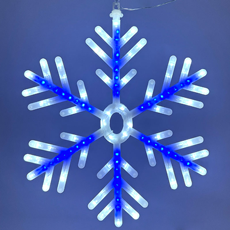 25 Inch Blue & Cool White LED Snowflake 883991