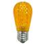 Yellow LED S14 Crystal Cut Faceted Light Bulb