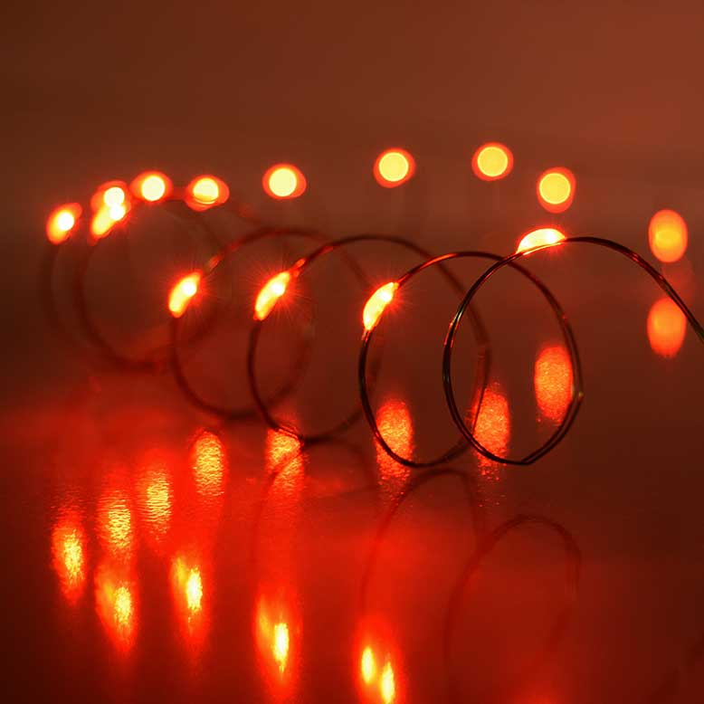 Brite Star 35-Light LED Invisalite Christmas String Lights - Red - 7.25 ft