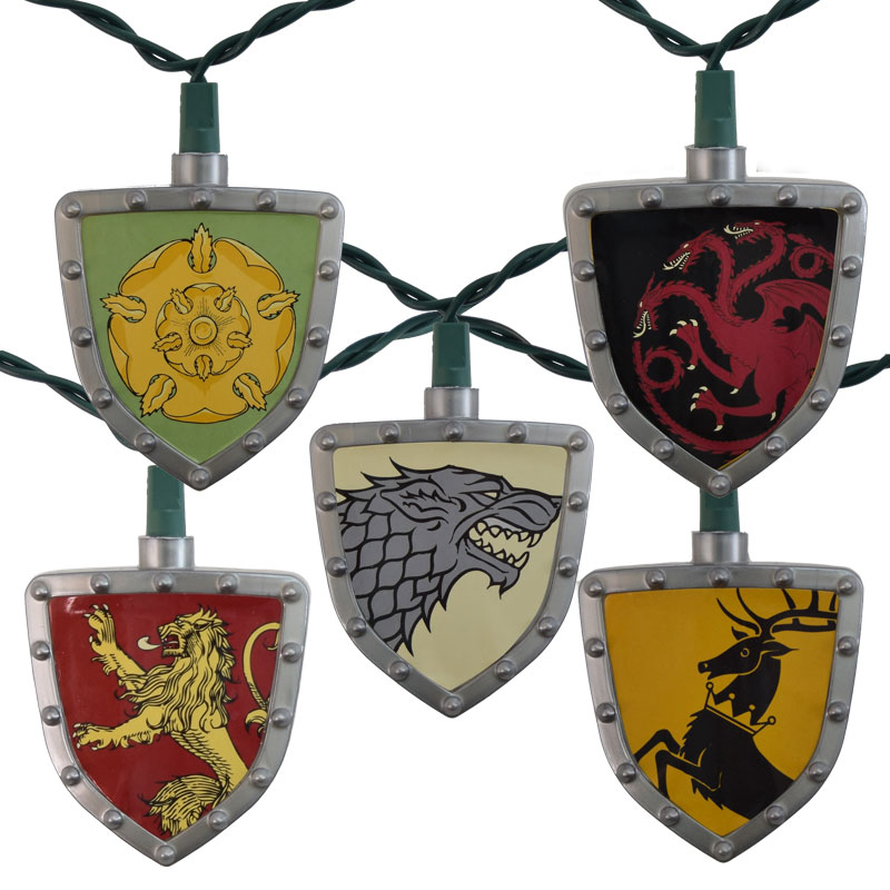 HBO Game of Thrones House Sigil Shield String Lights