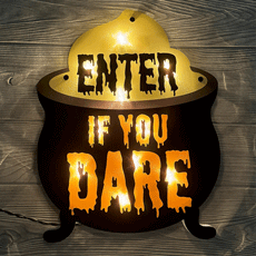 Halloween Enter if you Dare Shimmer Widow Décor PD-190894