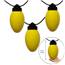 Yellow Holiday 10 Globe String Lights - Black Wire