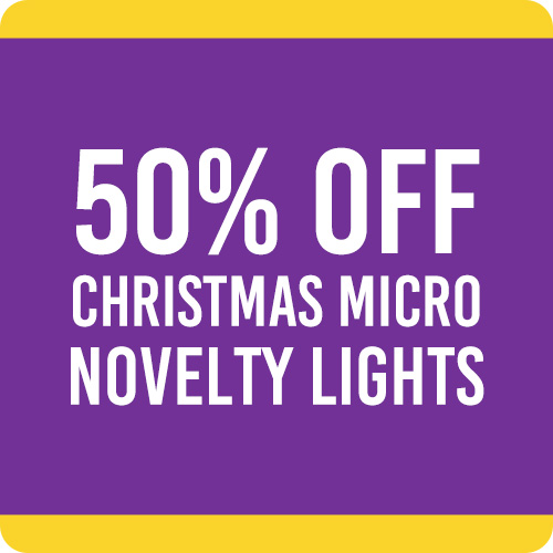 20% Off Christmas Micro Novelty Lights